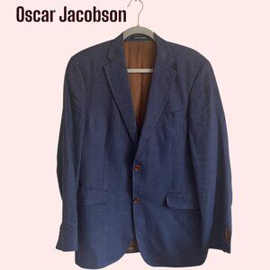 Oscar Jacobson 100% linen blazer, men's size 40. European style and elegant.